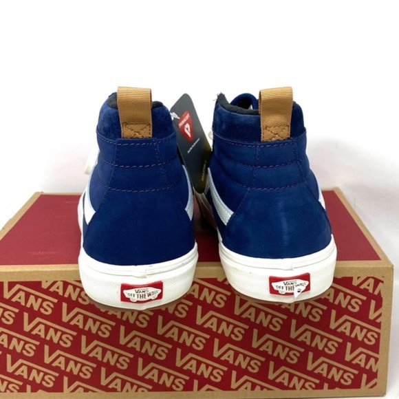 VANS Sk8-Hi MTE-1 Shoe High Top White Blue Nubuck Women's Size Boots VN0A5HZYA07 - Picture 6 of 9